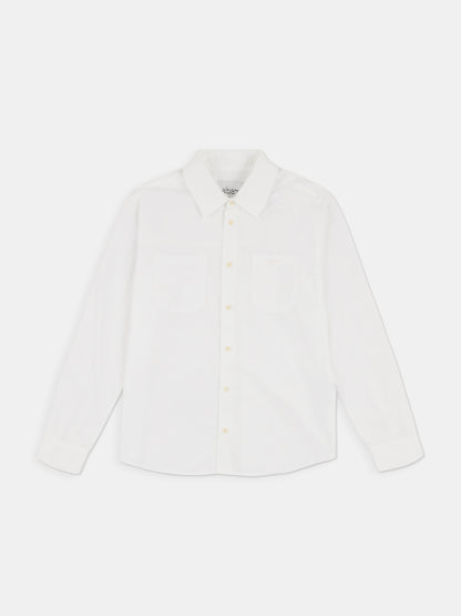 Filey Poplin Shirt in White