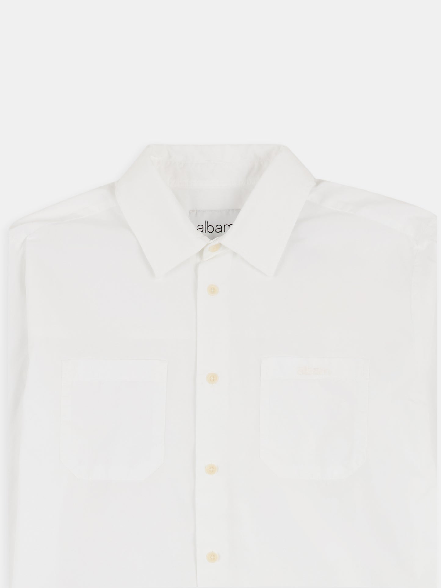 Filey Poplin Shirt in White