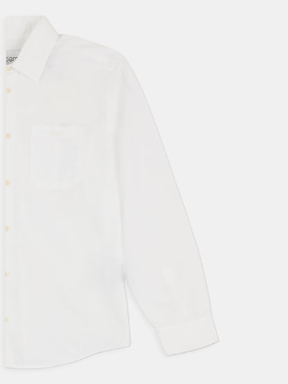 Filey Poplin Shirt in White