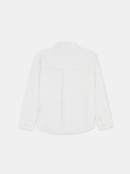 Filey Poplin Shirt in White