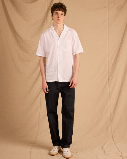 Grange Poplin Shirt in White