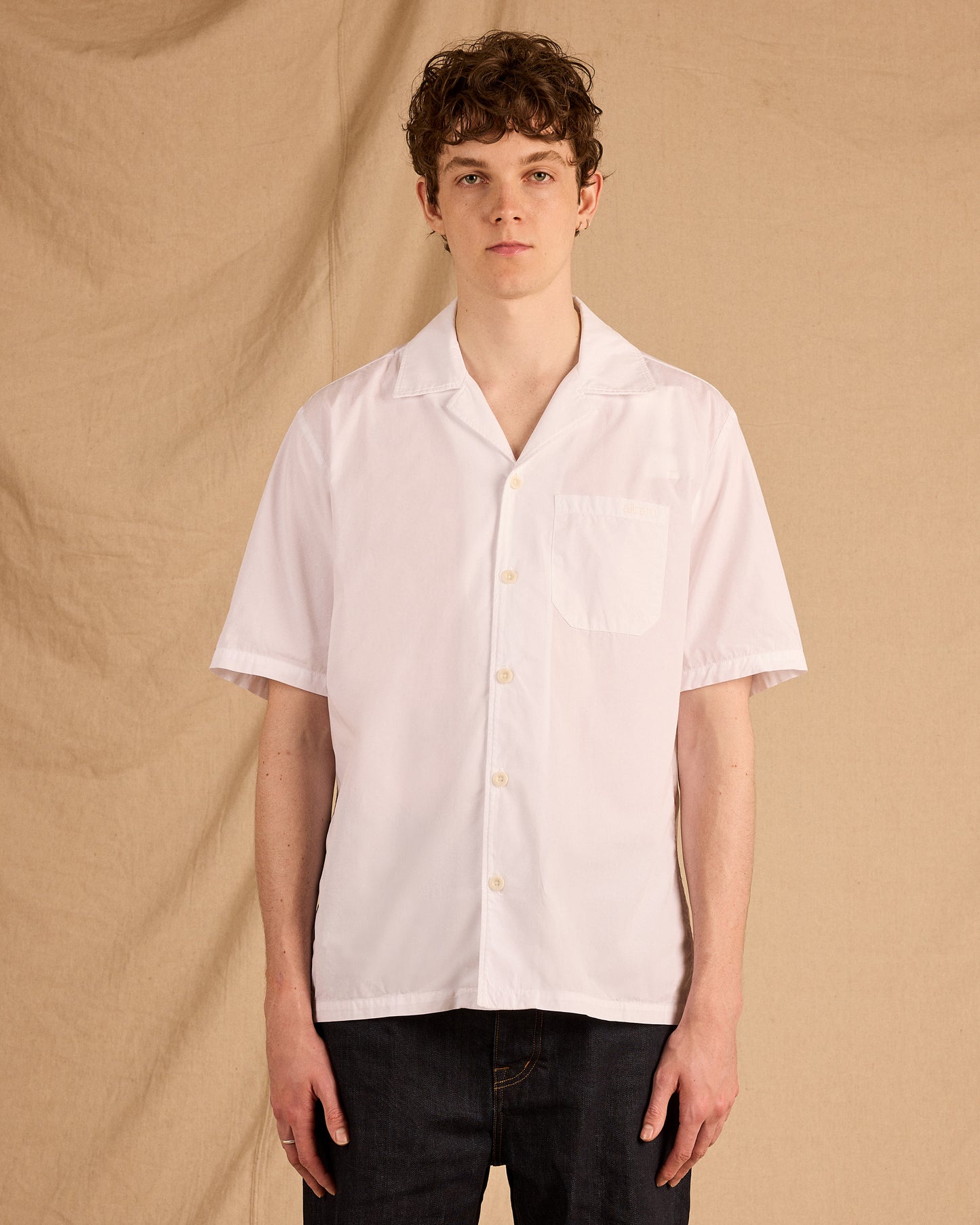 Grange Poplin Shirt in White