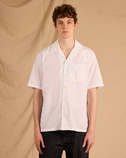 Grange Poplin Shirt in White