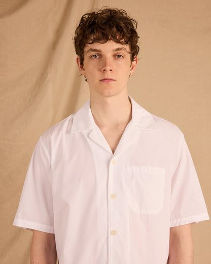 Grange Poplin Shirt in White