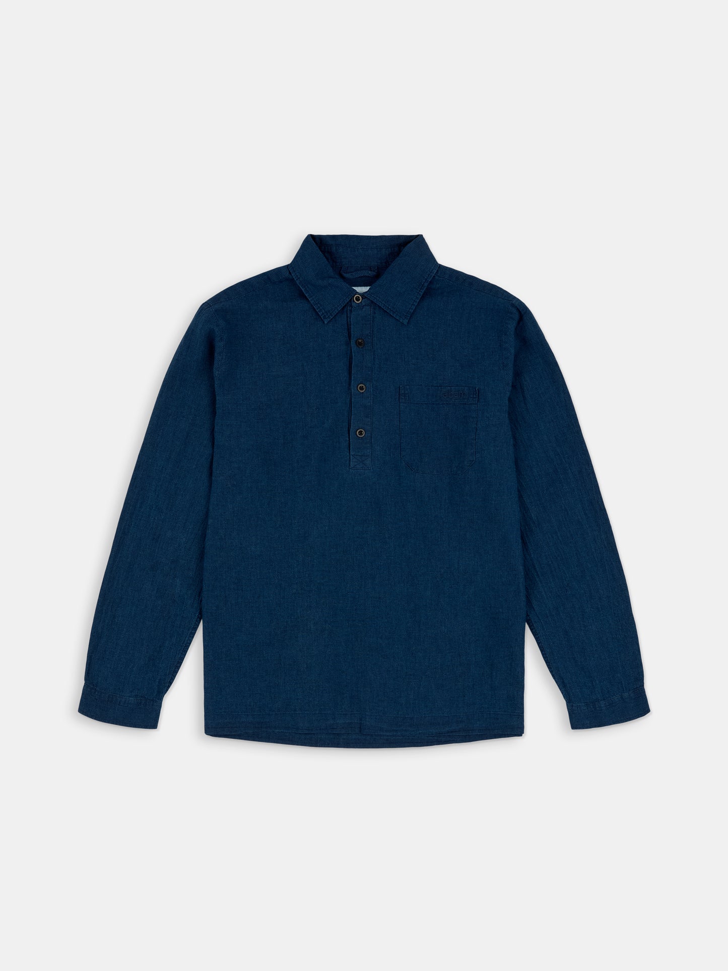 Carpenter Linen Shirt in Dark Navy