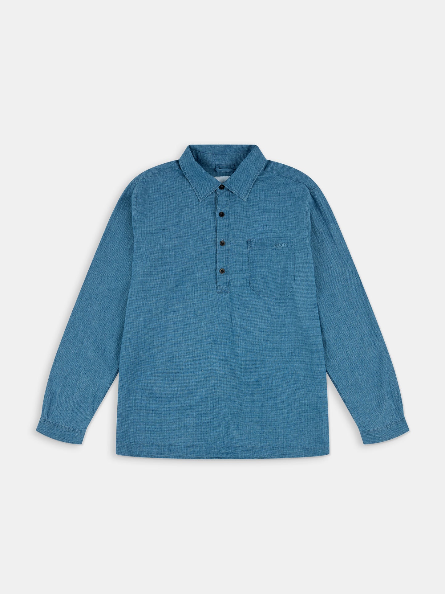 Carpenter Linen Shirt in Blue