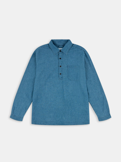 Carpenter Linen Shirt in Blue