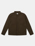 Islington Check Pocket Shirt in Dark Khaki