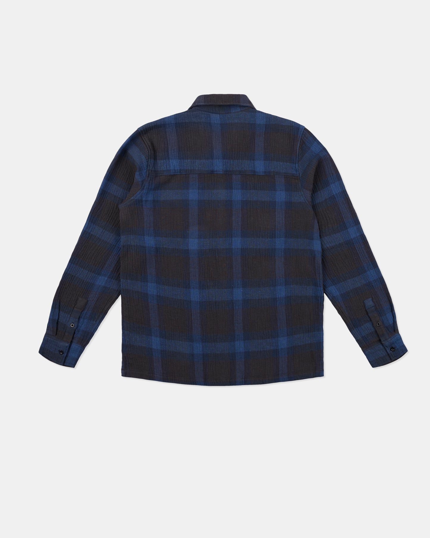 Islington Check Pocket Shirt in Dark Navy