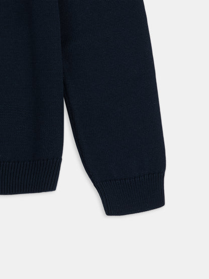 Pimlico Crew Knit in Dark Navy