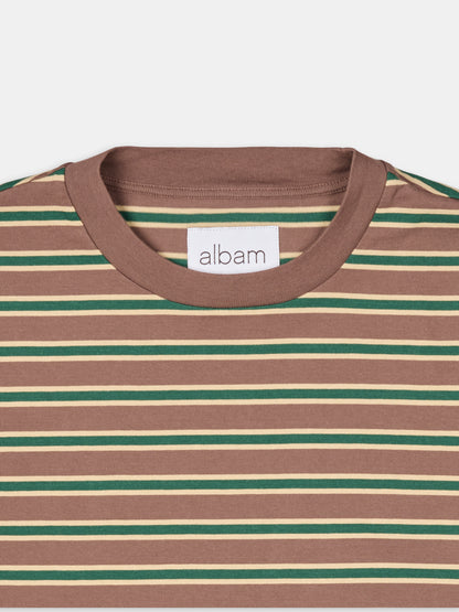 Tame Stripe T-Shirt in Walnut