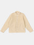 Dudley Zip Through Fleece Jacket in Ecru
