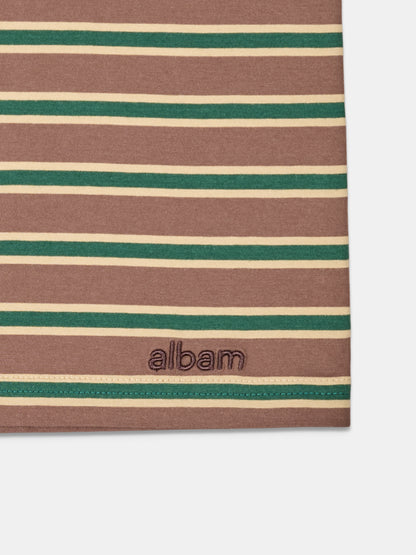 Tame Stripe T-Shirt in Walnut