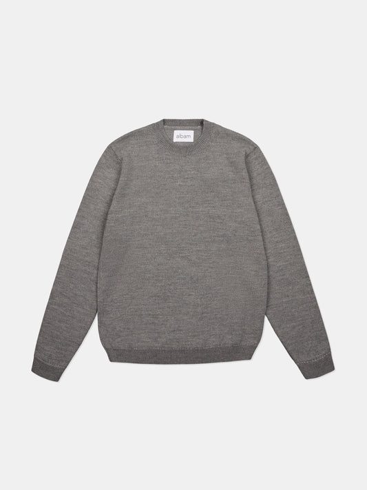 Daily Crew Knit in Grey Marl