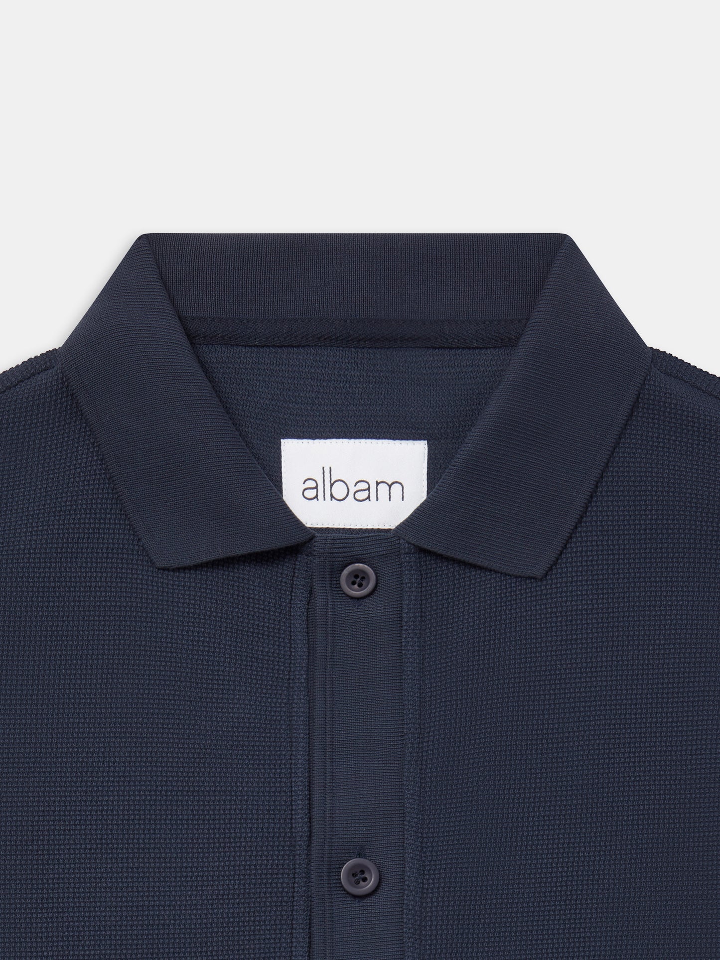 Button Through Top in Dark Navy