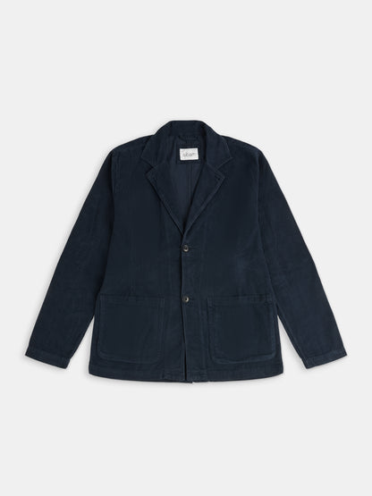 Needlecord Fairfax Blazer in Dark Navy