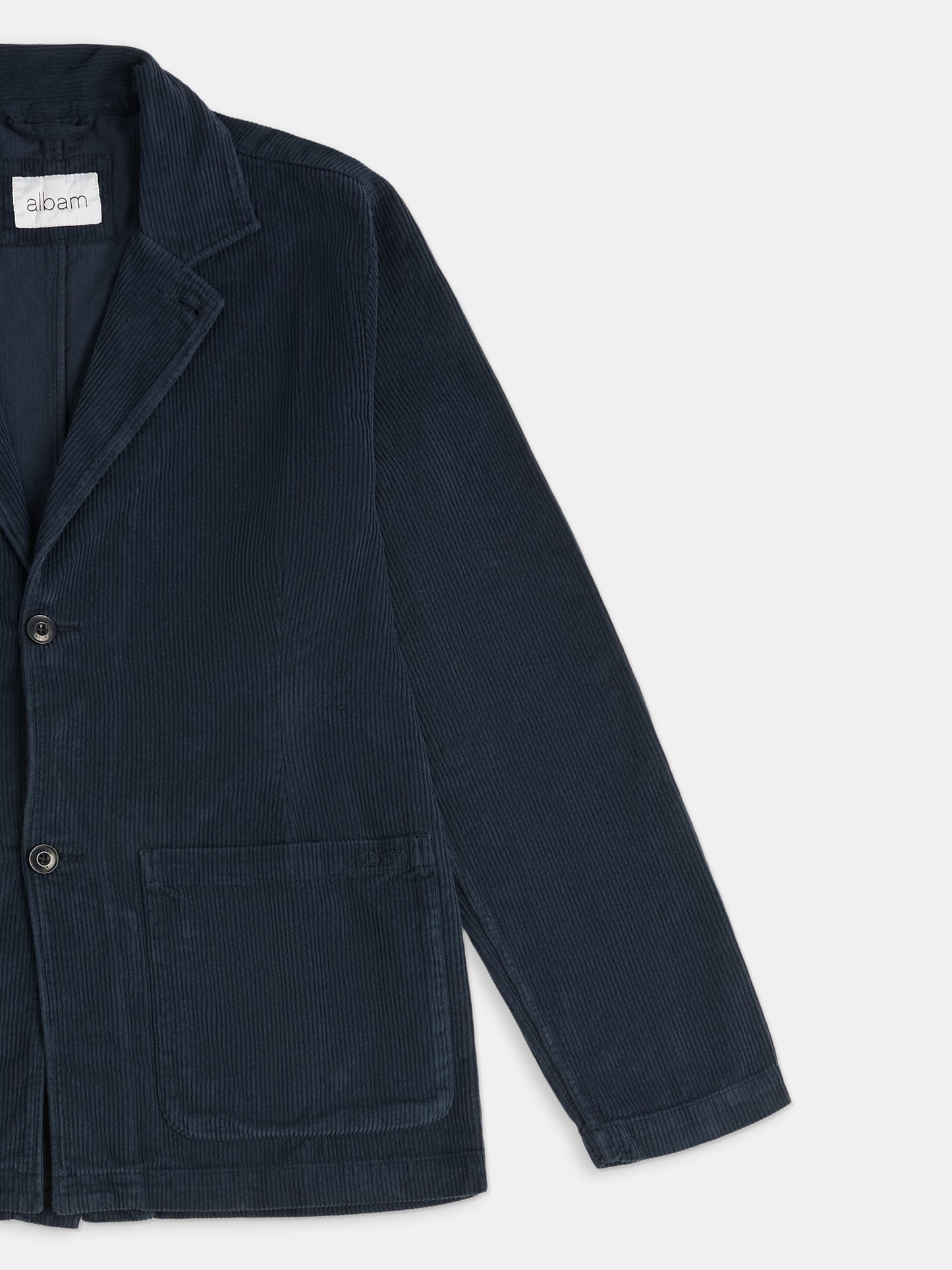 Needlecord Fairfax Blazer in Dark Navy