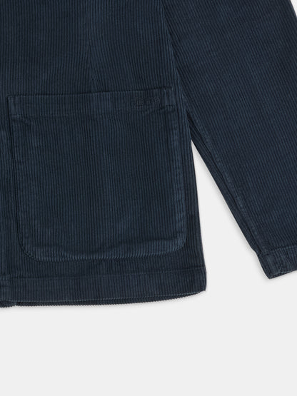 Needlecord Fairfax Blazer in Dark Navy