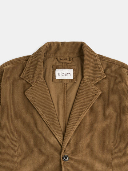 Needlecord Fairfax Blazer in Tobacco