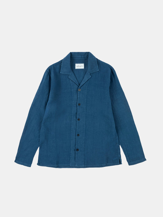 Linen Hyde Shirt in Indigo
