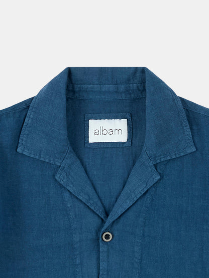 Linen Hyde Shirt in Indigo