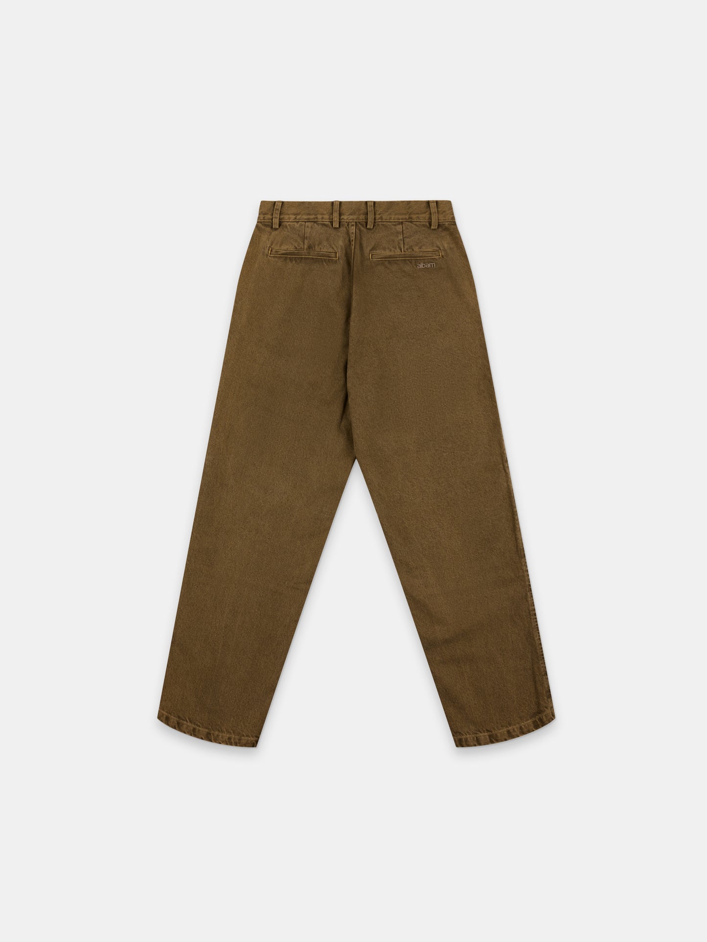 Forge Washed Twill Trousers in Walnut