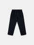 Kent Cotton Pleat Trouser in Dark Navy