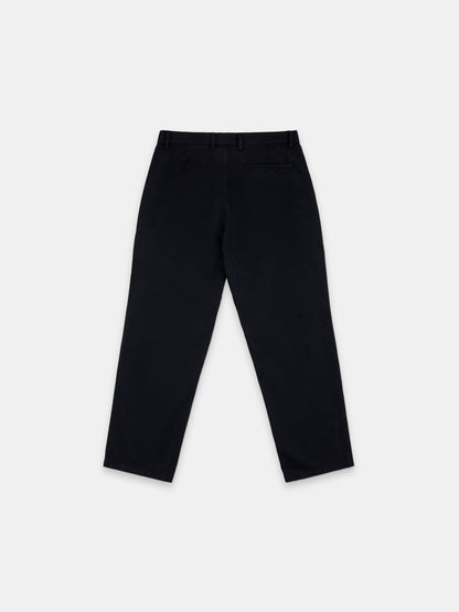Kent Cotton Pleat Trouser in Dark Navy