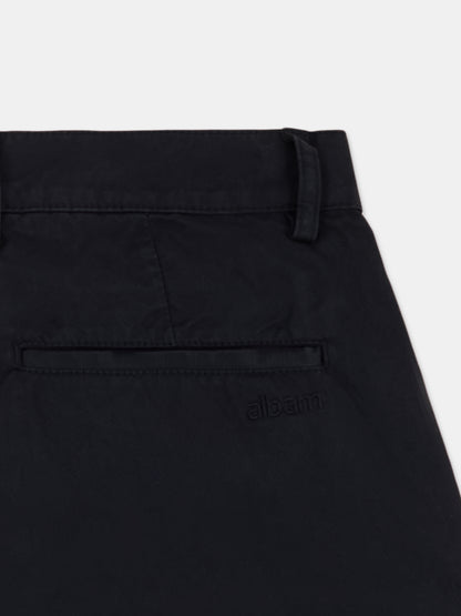 Kent Cotton Pleat Trouser in Dark Navy