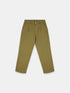 Kent Cotton Pleat Trouser in Khaki