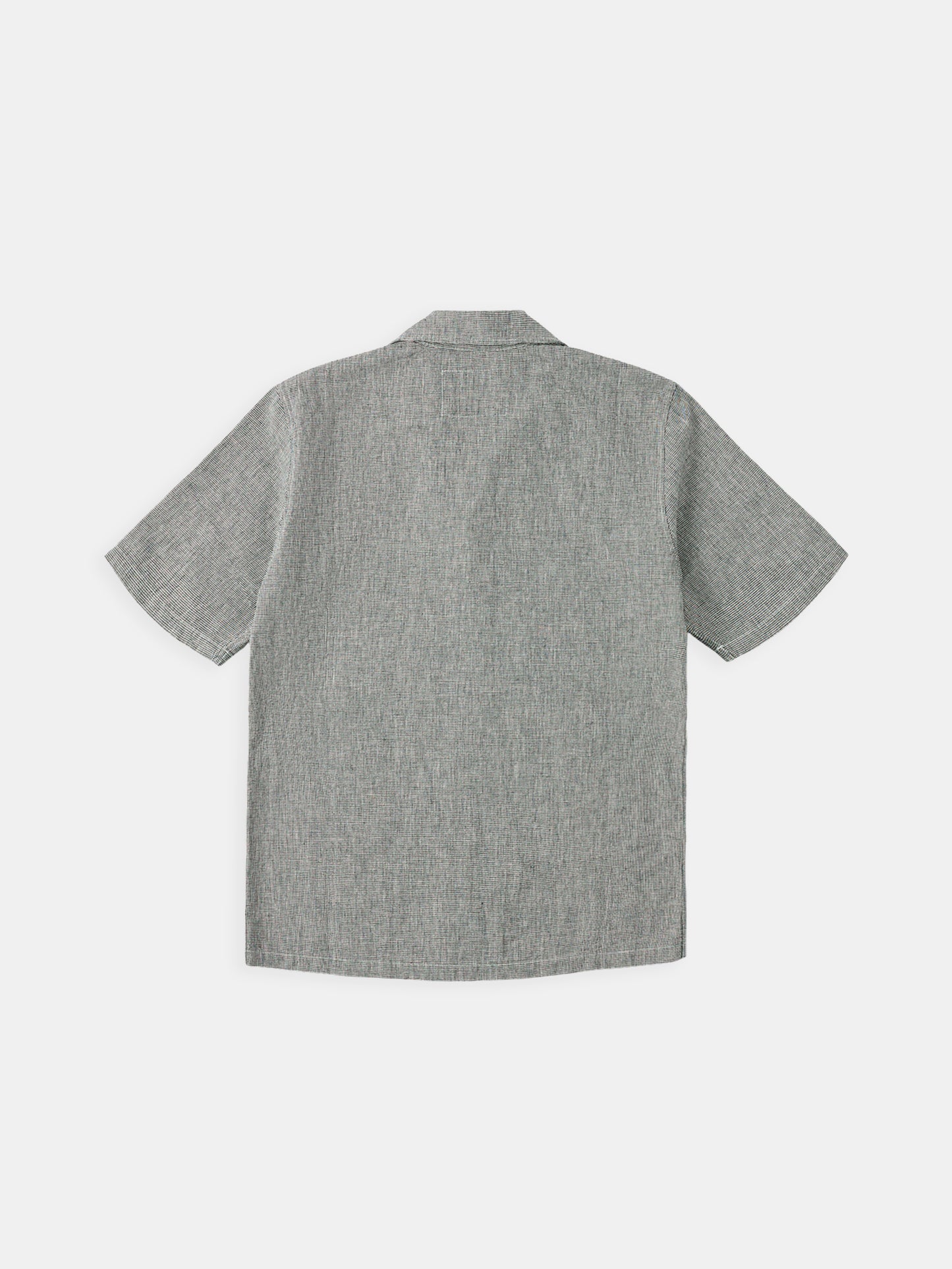 Houndstooth Fenton Shirt in Black & Ecru