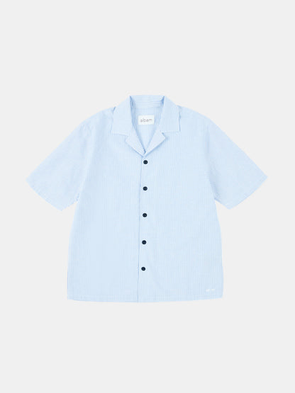 Oxford Stripe Fenton Shirt in Pale Blue