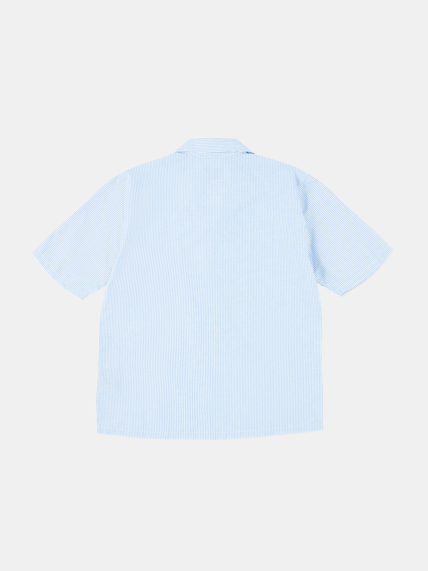 Oxford Stripe Fenton Shirt in Pale Blue