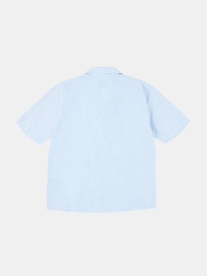 Oxford Stripe Fenton Shirt in Pale Blue