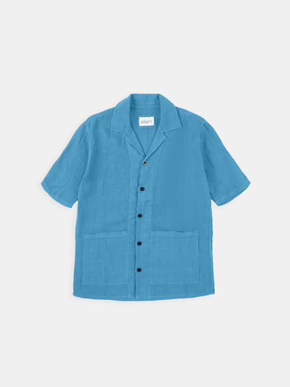 Linen Holland Shirt in Blue