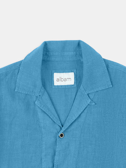 Linen Holland Shirt in Blue