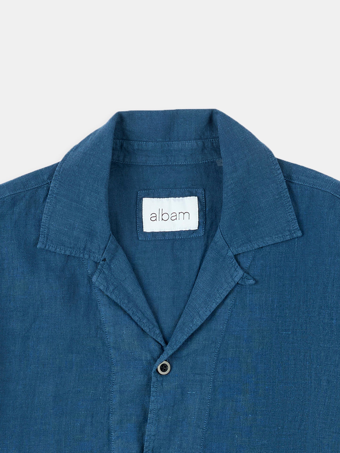 Linen Holland Shirt in Indigo