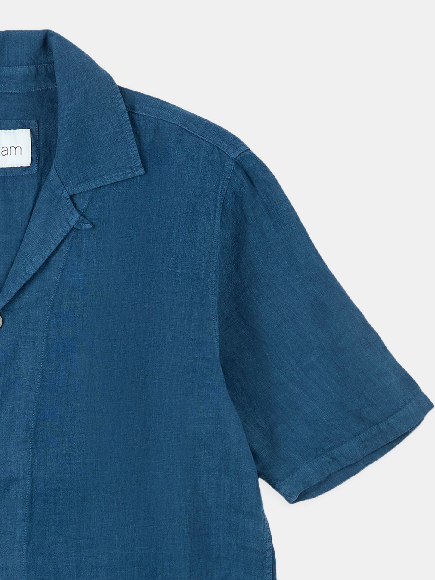Linen Holland Shirt in Indigo