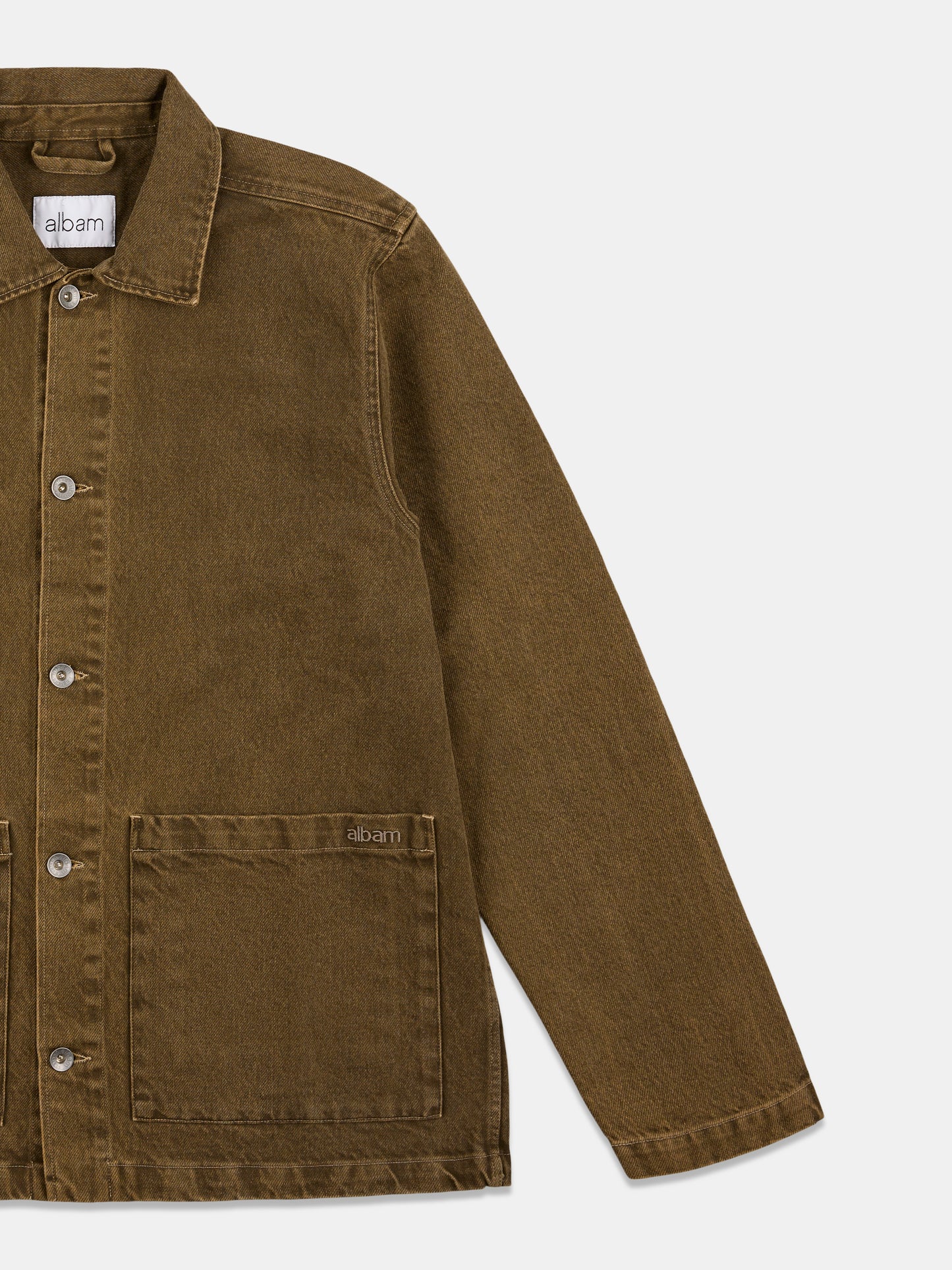 Forge Washed Twill Jacket in Walnut