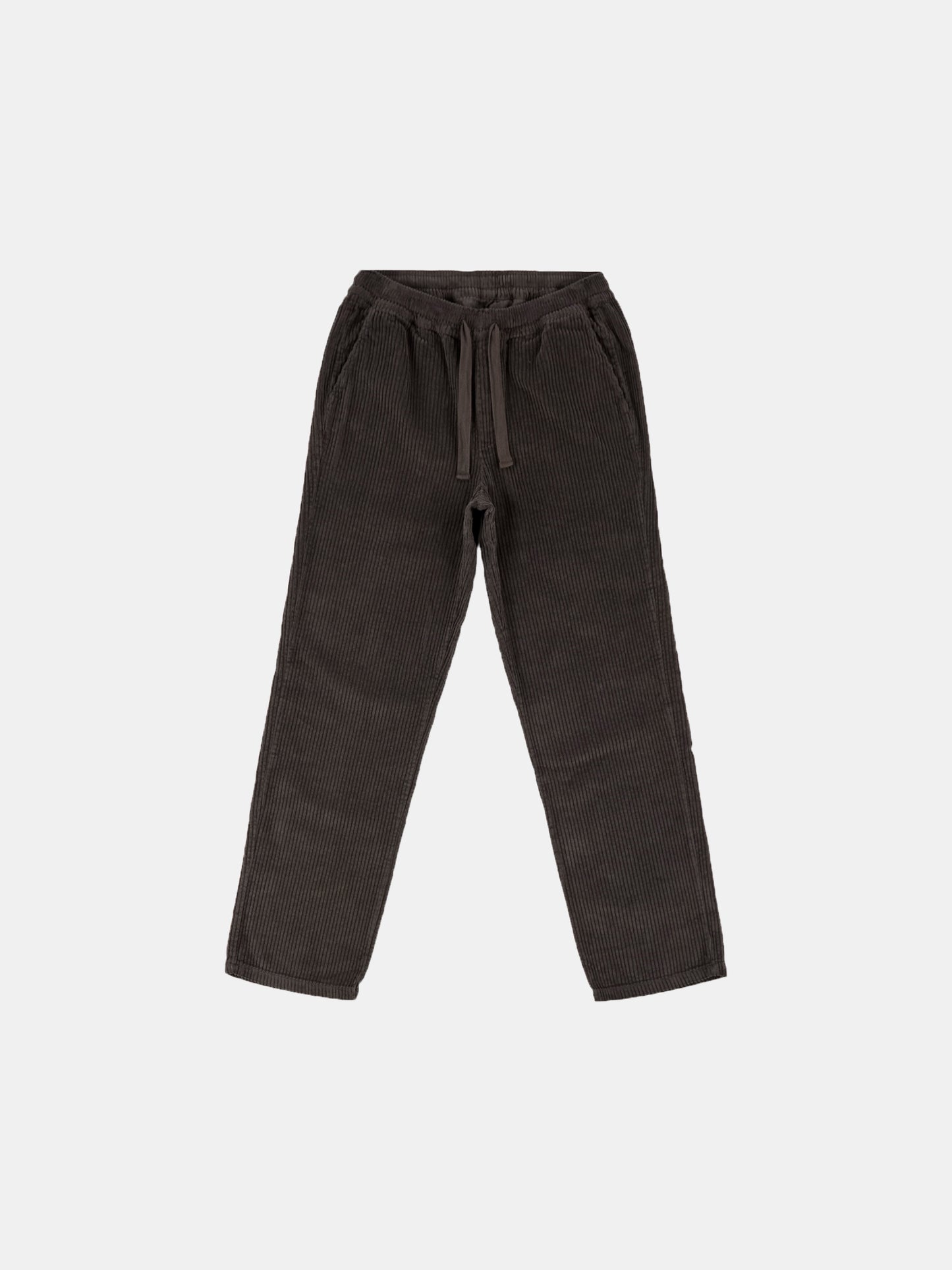Cord Judd Drawstring Trouser in Charcoal