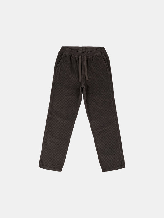 Cord Judd Drawstring Trouser in Charcoal