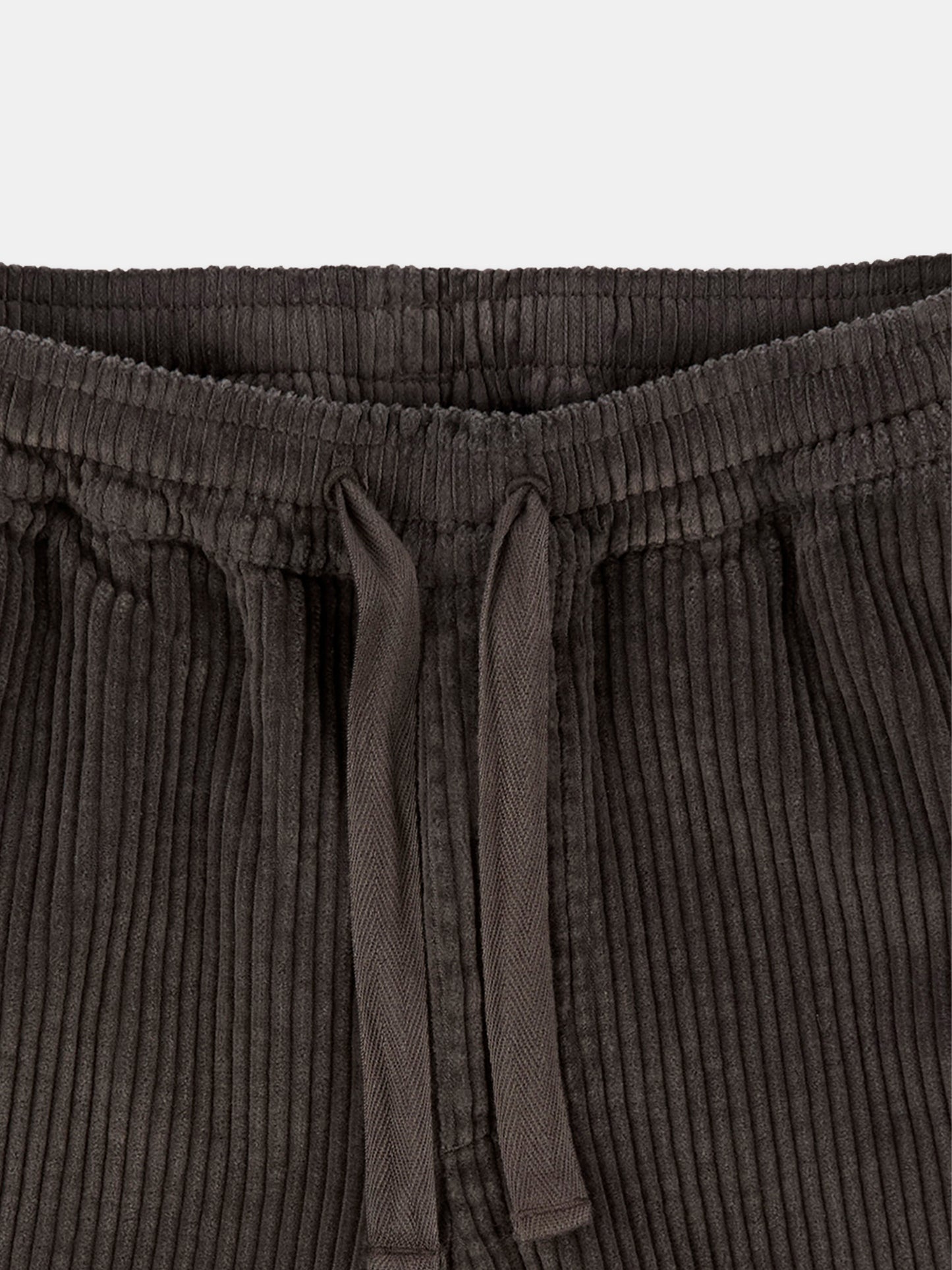 Cord Judd Drawstring Trouser in Charcoal