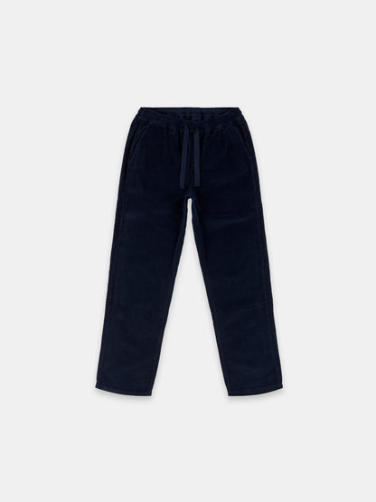 Cord Judd Drawstring Trouser in Dark Navy