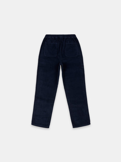 Cord Judd Drawstring Trouser in Dark Navy
