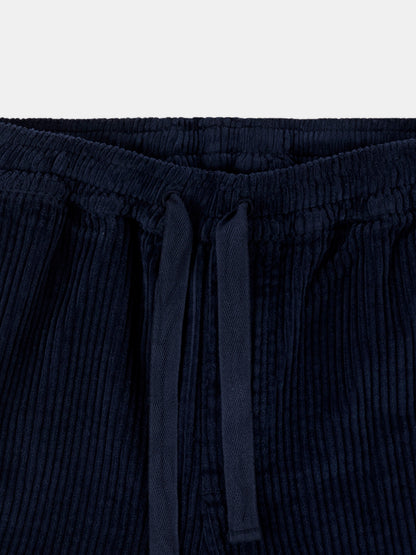 Cord Judd Drawstring Trouser in Dark Navy