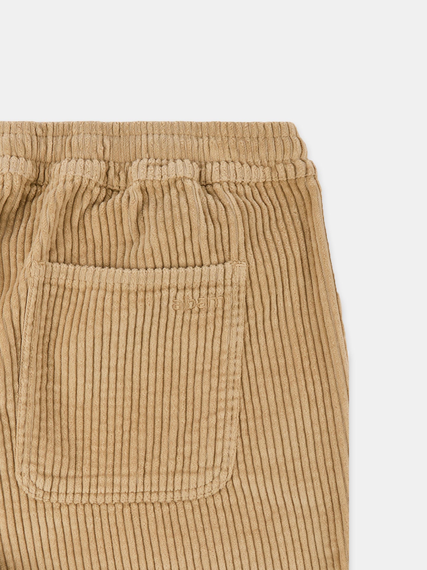 Cord Judd Drawstring Trouser in Stone