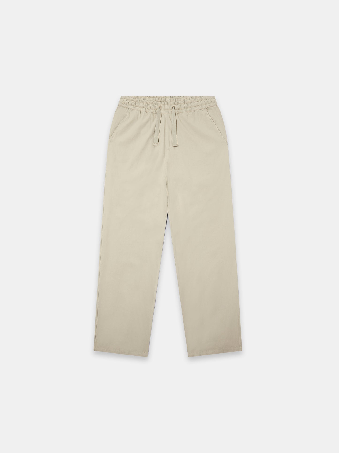 Poplin Drawstring Trouser in Vintage Khaki