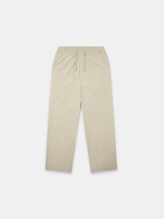 Poplin Drawstring Trouser in Vintage Khaki