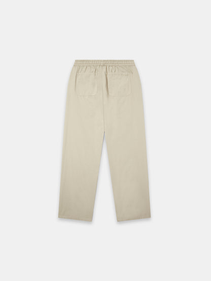 Poplin Drawstring Trouser in Vintage Khaki