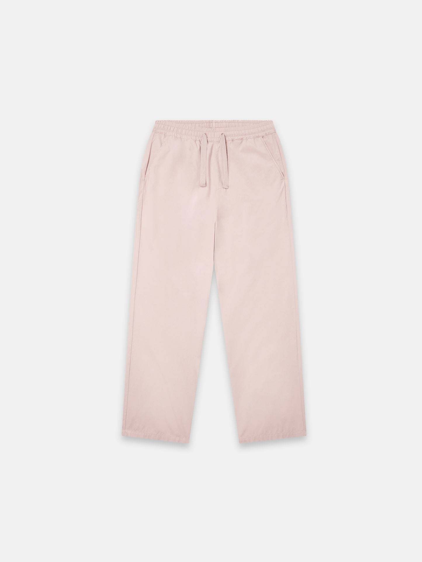 Poplin Drawstring Trouser in Washed Pink